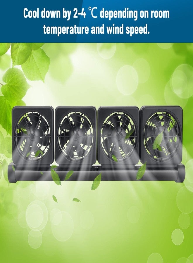 Liveek Aquarium Fan 2 3 4 Heads, Aquarium Chillers Cooling Fan Adjustable Fish Tank Cooling Fan with 2 Wind Speed Fan for Water Tank, Aquarium Tank Chiller (4 Head) - Image 4